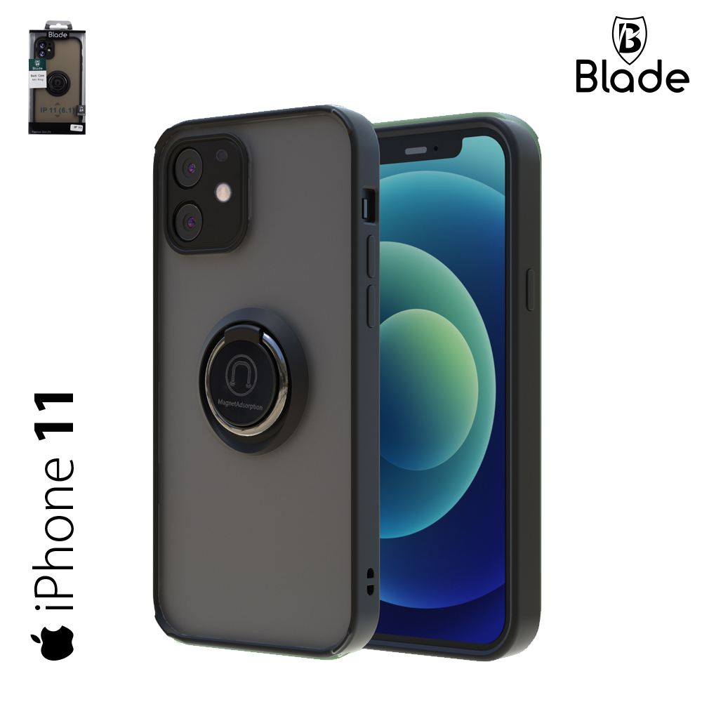 Blade Back Case mit Ring  - iPhone 11 - black
