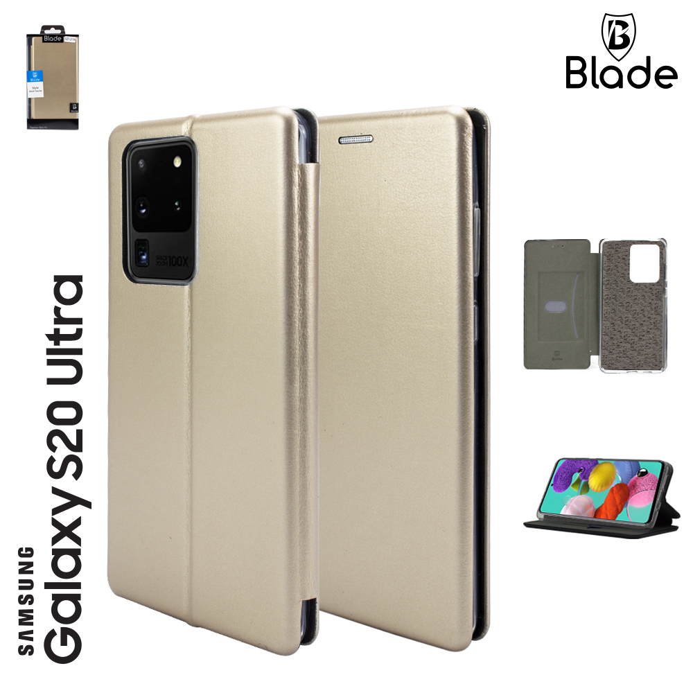 Blade Book Tasche Style - Samsung S20 Ultra - gold