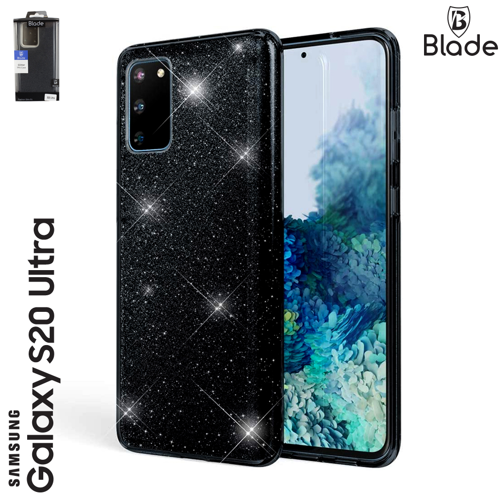 Blade Glitter TPU Case - Samsung S20 Ultra - black