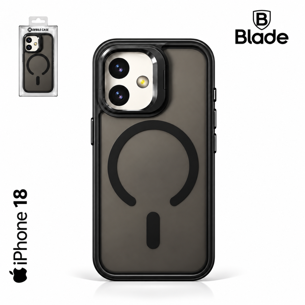 Blade Mag Case mit Stand - iPhone 18 - black
