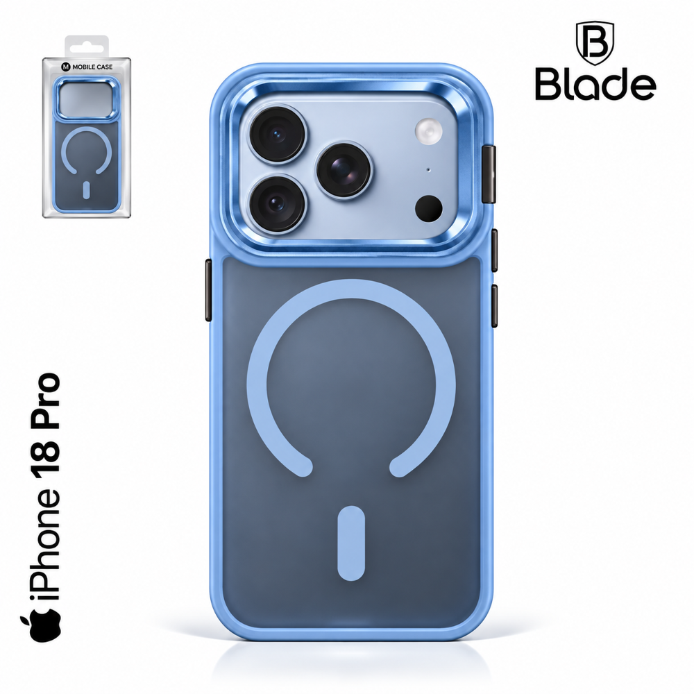 Blade Mag Case mit Stand - iPhone 18 Pro - blue