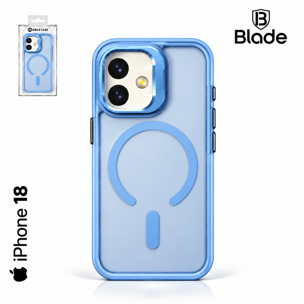 Blade Mag Case mit Stand - iPhone 18 - blue