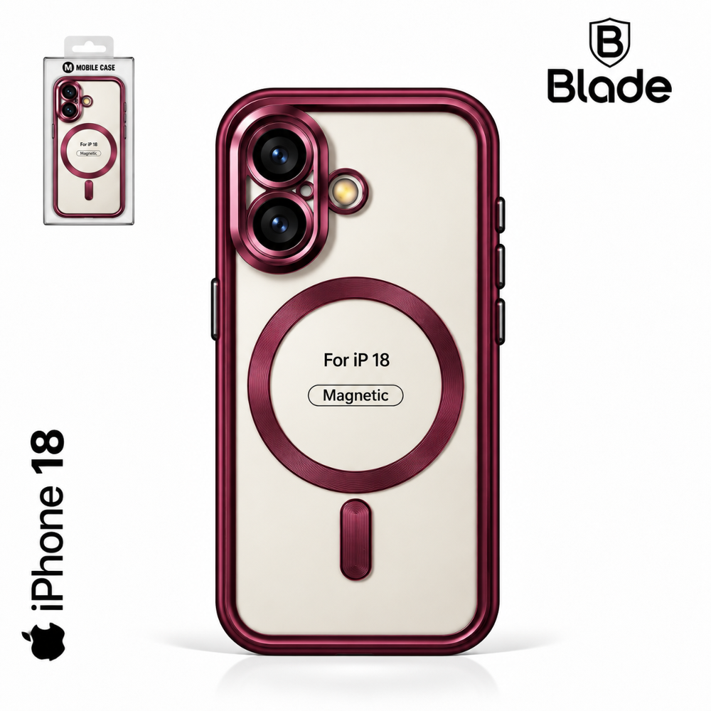 Blade Mag Case - iPhone 18 - wine red