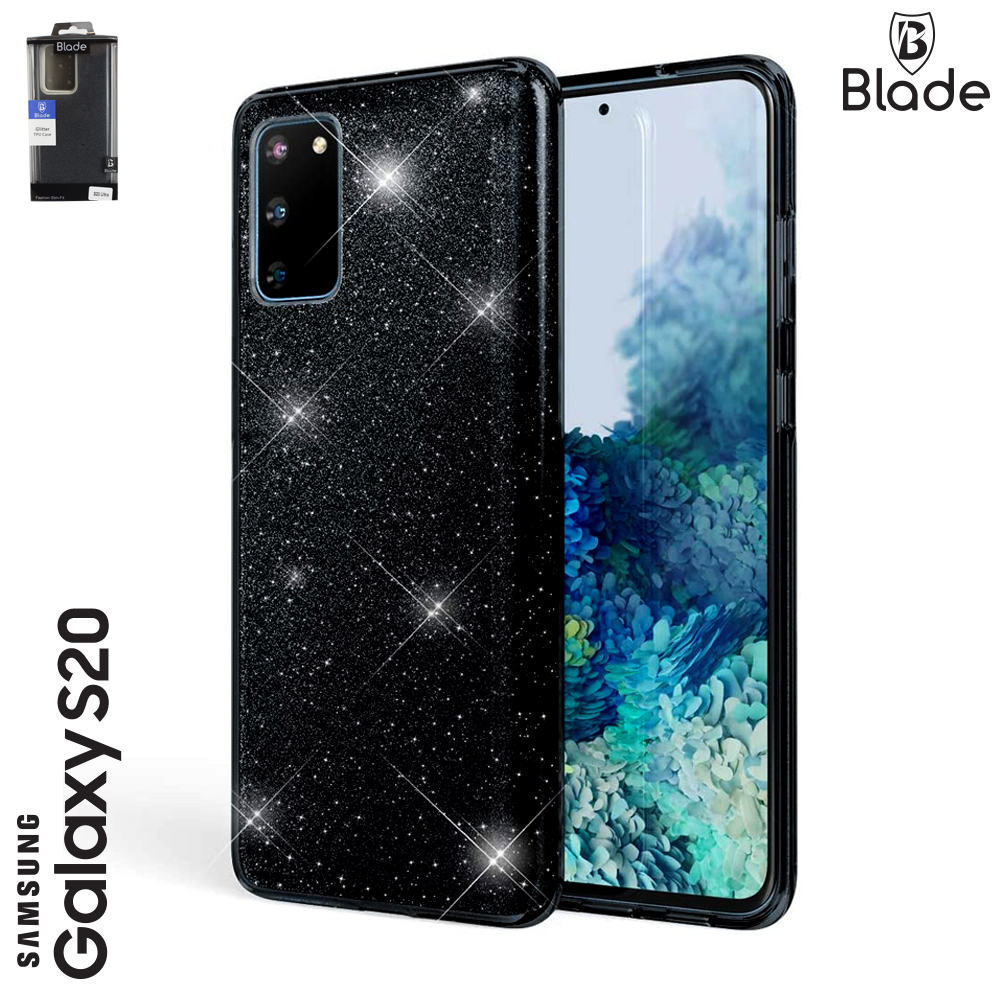 Blade Glitter TPU Case - Samsung S20 - black