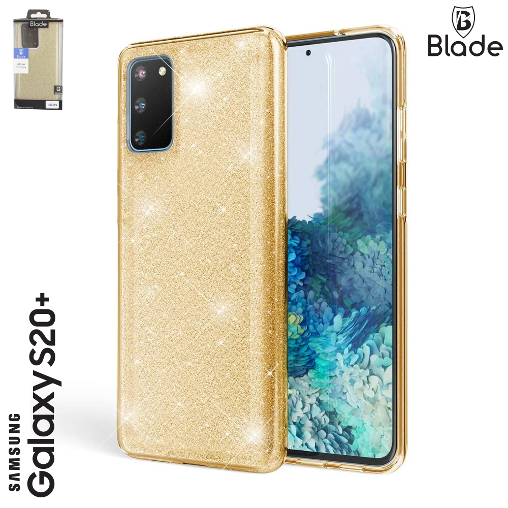 Blade Glitter TPU Case - Samsung S20 Plus - gold