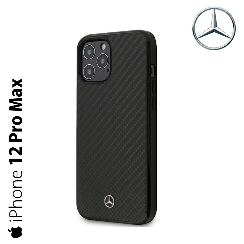 Mercedes MEHCP12LRCABK iPhone 12 Pro Max  black carbon hardc