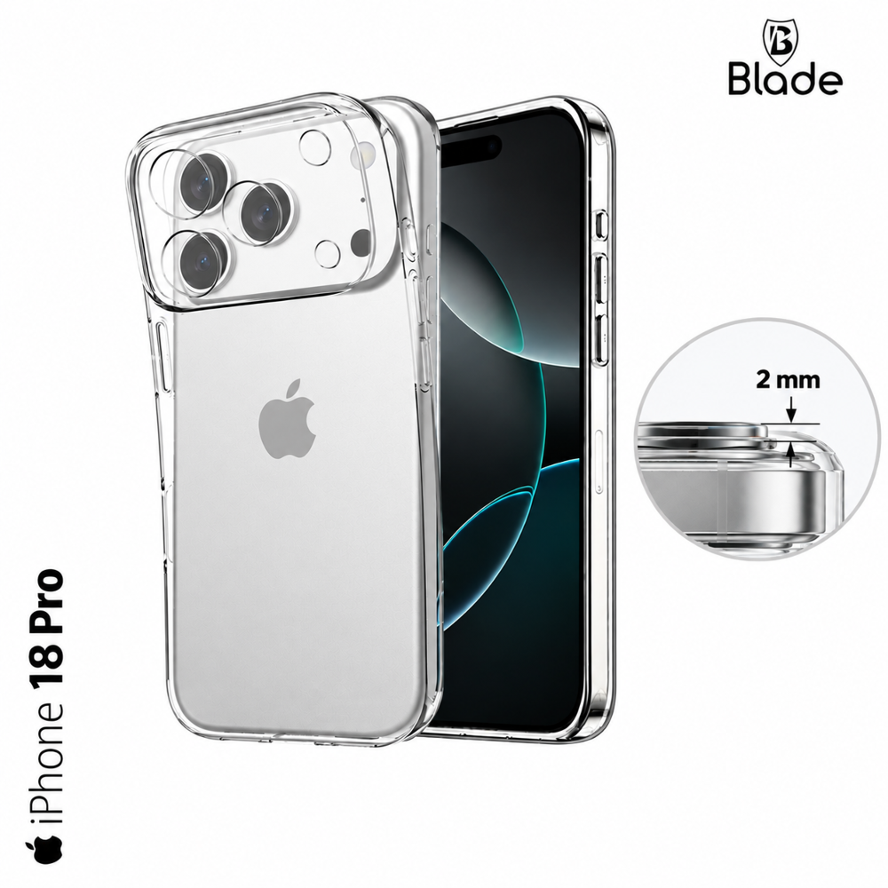 TPU Case 2mm - iPhone 18 Pro - transparent TPU Case 2mm - iPhone 18 Pro - transparent