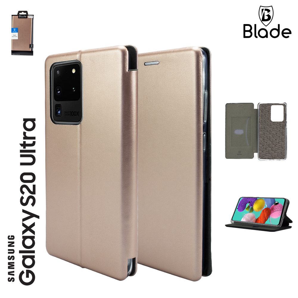 Blade Book Tasche Style - Samsung S20 Ultra - rose gold