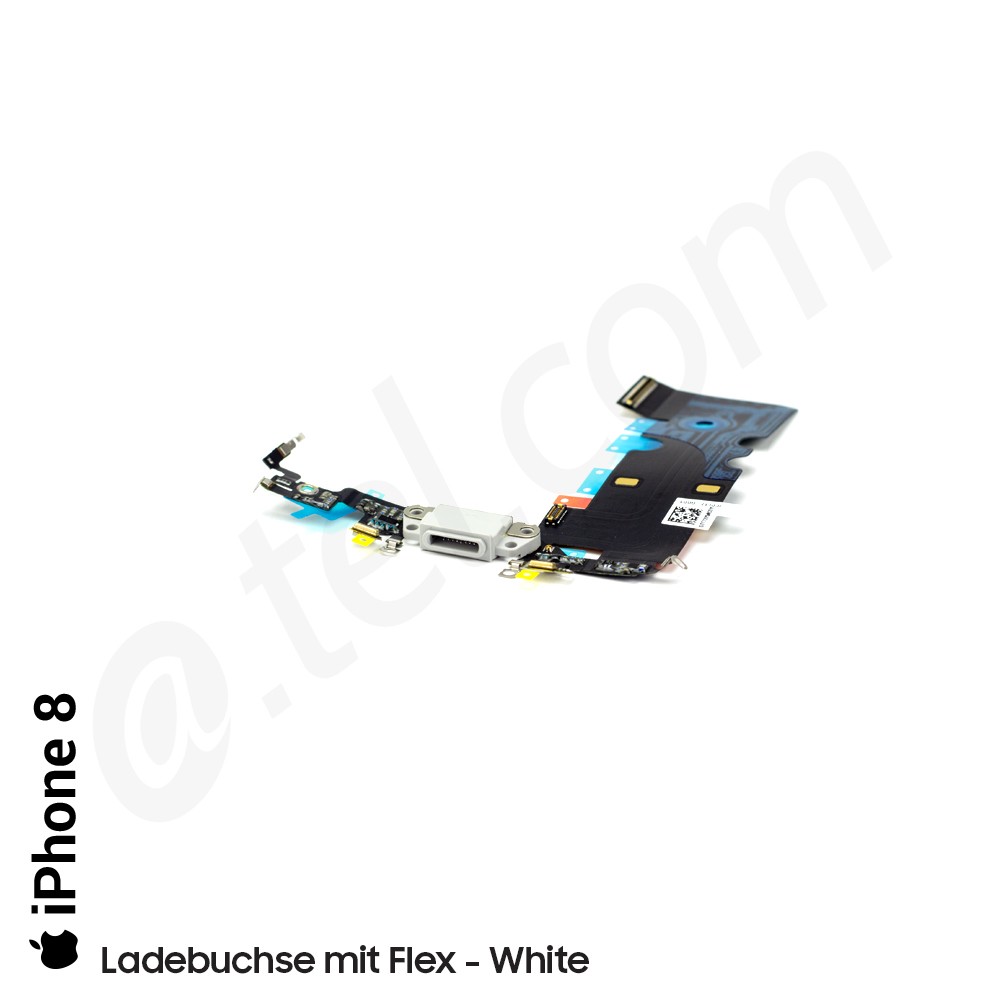 Ladebuchse mit flex - iPhone 8 - white
