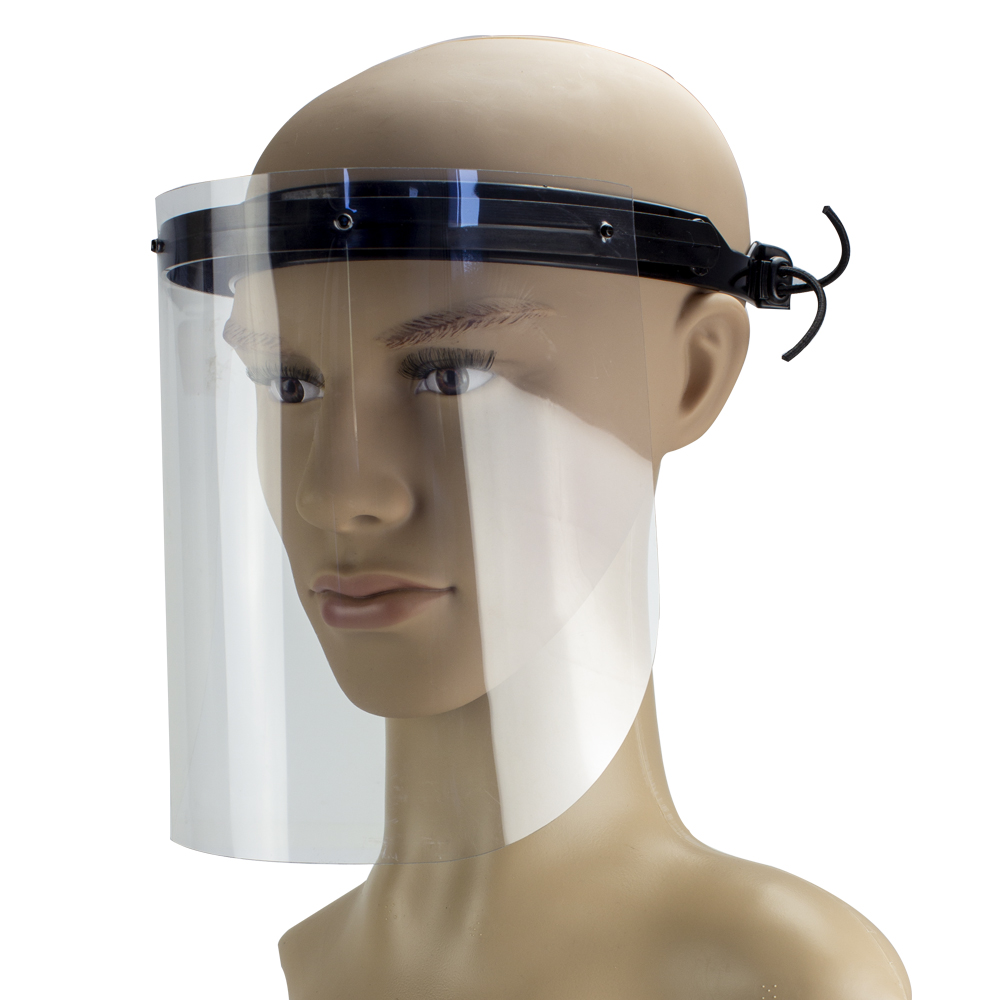 Gesichtsschutz, Protective Face Shield- hochklappbar - black