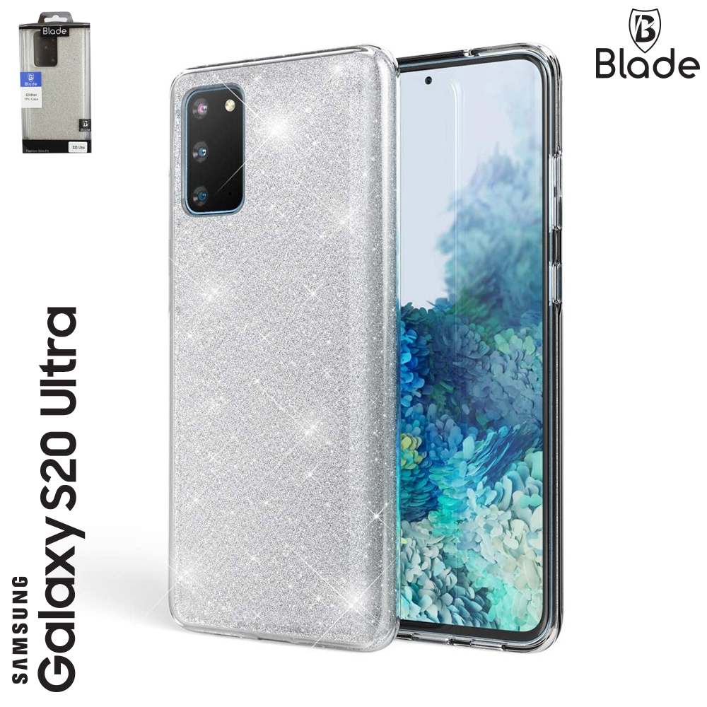 Blade Glitter TPU Case - Samsung S20 Ultra- silver