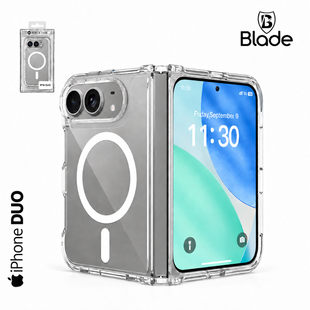 Blade Case Transparent mit MagSafe - iPhone 18 DUO Blade Case Transparent mit MagSafe - iPhone 18 DUO