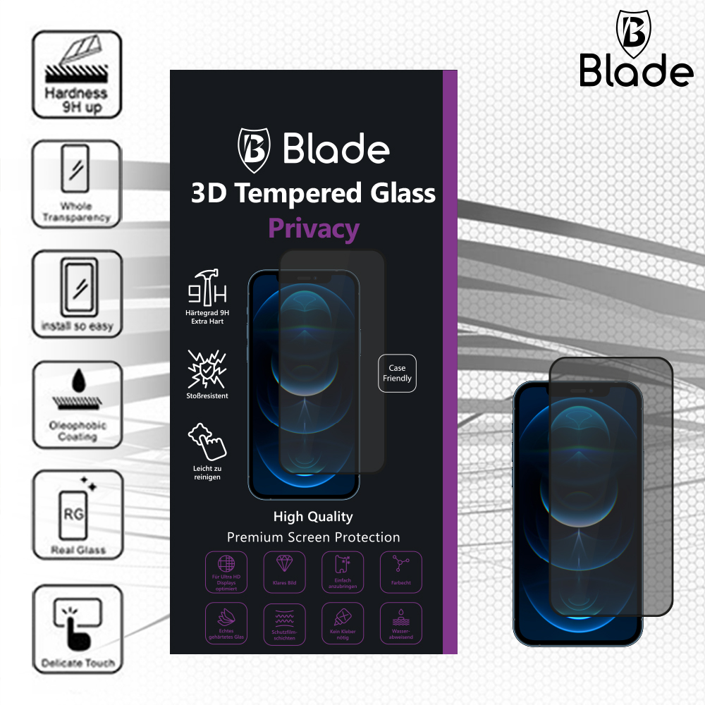 Blade Panzerglas 3D PRIVACY - iPhone 18 DUO