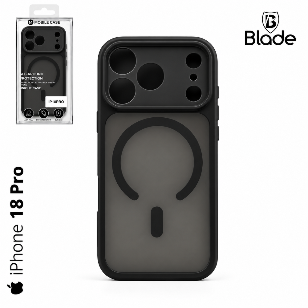 Blade Mag Case full - iPhone 18 Pro - black Blade Mag Case full - iPhone 18 Pro - black