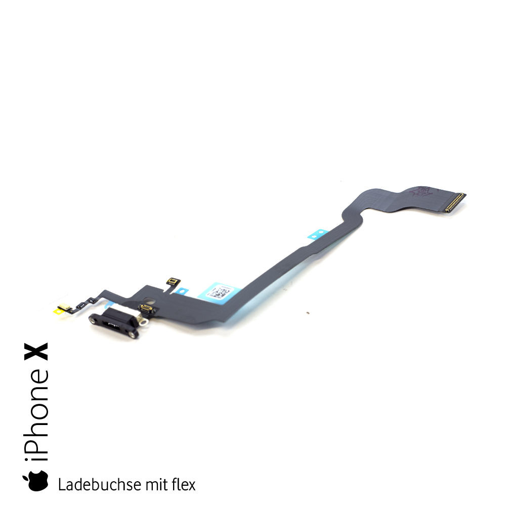 Ladebuchse mit flex - iPhone X - black