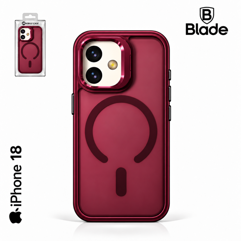 Blade Mag Case mit Stand - iPhone 18 - wine red Blade Mag Case mit Stand - iPhone 18 - wine red