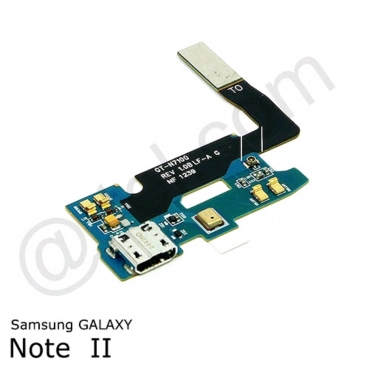 Ladebuchse Micro USB + Mikrofon - Sam. N7100 Note 2